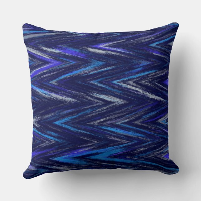 Almofada Padrão de fêmur roxo e azul (Verso)