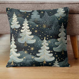 Almofada Padrão de Feriado de Estrelas Douradas de Greve de