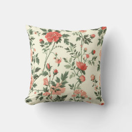 Almofada Padrão de Flor de rosas