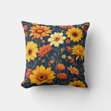 Padrão de Flor de Verão Sunlit.Moderno ao ar livre