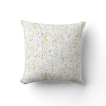 Padrão de Flor Silvestre Amarela Azul