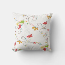 Padrão de Flores de Cor de Água Fundo Personalizad