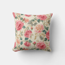 Padrão de Flores de Rosa Rosa, Bonito, Elegante