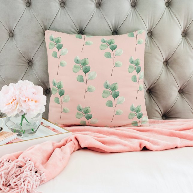 Almofada Padrão de Folha de Água Moderna (Criador carregado)