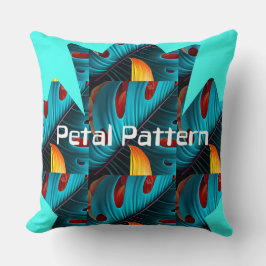 Almofada Padrão de Folha de Palma Verde