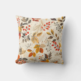 Almofada Padrão de Folha Estética