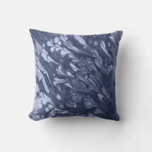 Padrão de folhas azuis