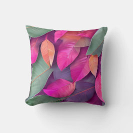 Almofada Padrão de Folhas Estonteantes