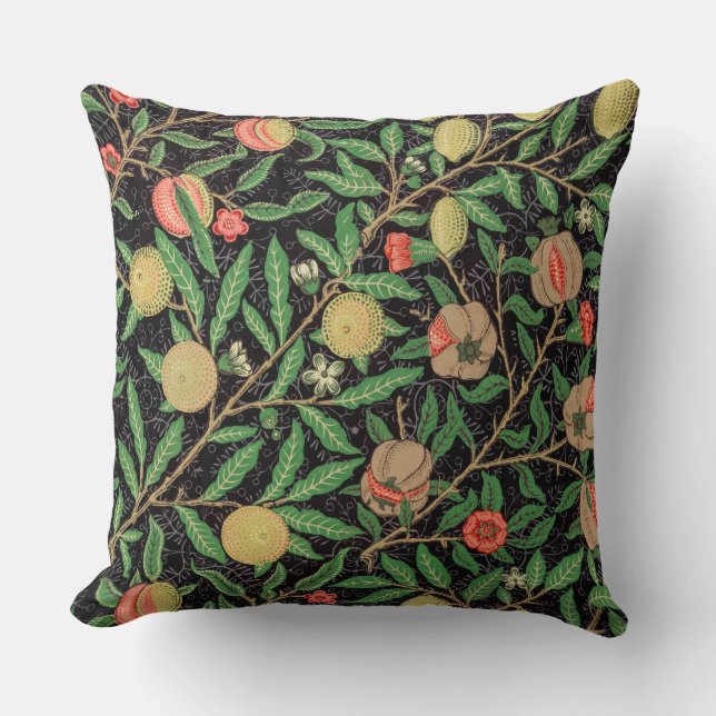 Almofada Padrão de Frutas William Morris (Frente)