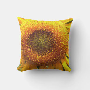 Almofada Padrão de girassol amarelo gigante