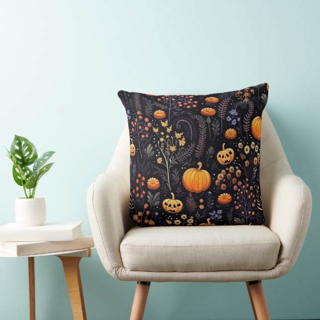 Almofada Padrão de Halloween (Cadeira)