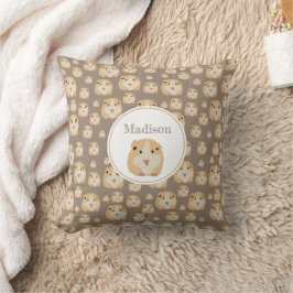 Almofada Padrão de Hamster de Cute Personalizado