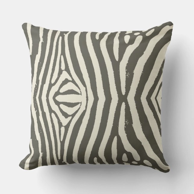 Almofada Padrão de Impressão de Animais Zebra Stripe (Frente)