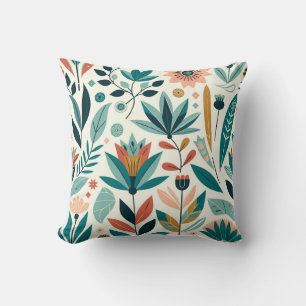 Almofada Padrão de Impressão Floral Moderno e Ousado em Lar