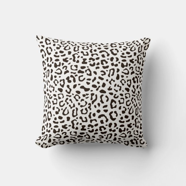 Almofada Padrão de impressão leopardo (Frente)