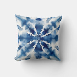 Almofada Padrão de Intermitência de Cor de Água Azul