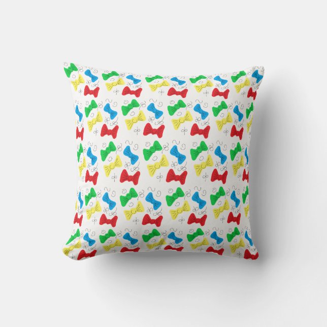 Almofada Padrão de Laços Bonitos (Frente)