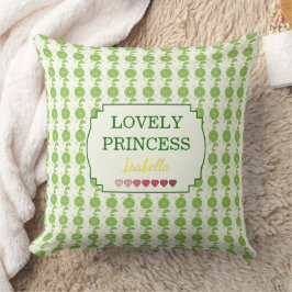 Almofada Padrão de Lima Fofo Princesa Adorável