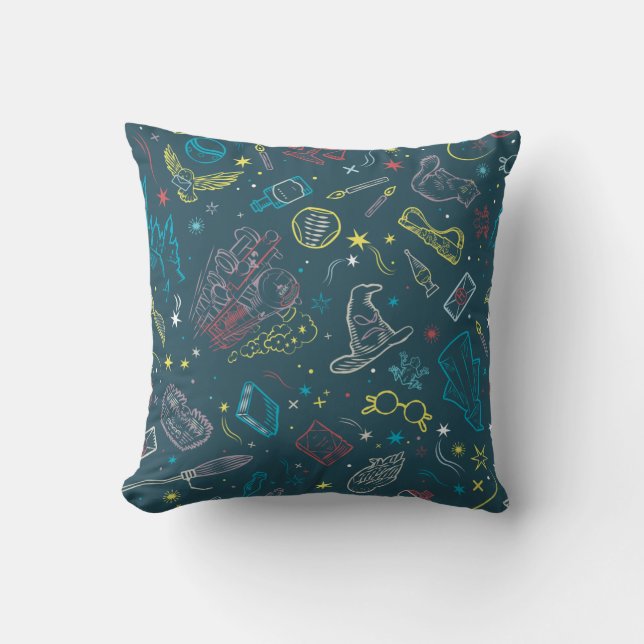 Almofada Padrão de Linha de Artefatos do HARRY POTTER™ (Frente)