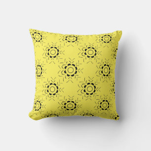 Almofada Padrão de Linha Floral Decorativa