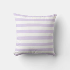 Almofada Padrão de Linhas Branco Suave e Lilás Roxo