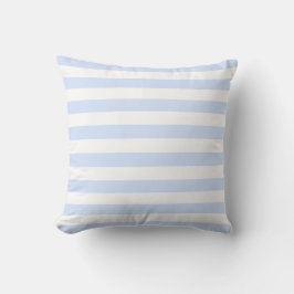 Almofada Padrão de Linhas em Pastel Branco e Azul Bebê