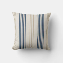 Padrão de Listra de Ticking Azul Marinho Clássico