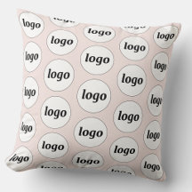 Padrão de Logo Simples Rosa Bege