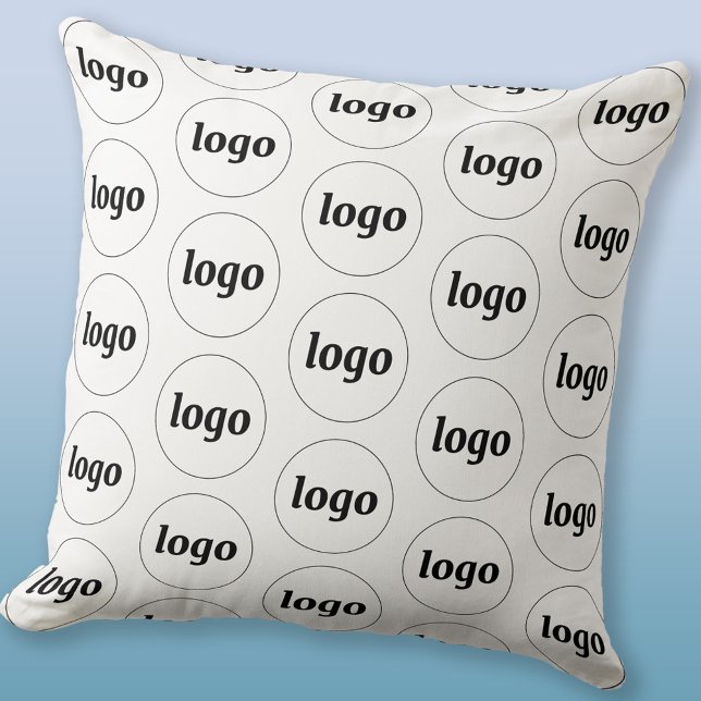 Almofada Padrão de logotipo simples (Logo pattern business promotional throw pillow)