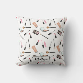 Almofada Padrão de Maquiagem Junto com Nome Personalizado