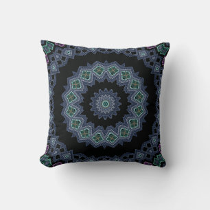 Almofada Padrão de miçangas bordados