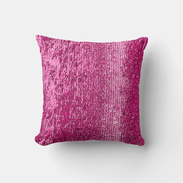 Almofada Padrão de mosaico rosa (Frente)