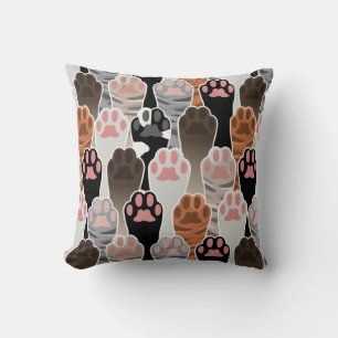 Almofada Padrão de muitas patas de gatos