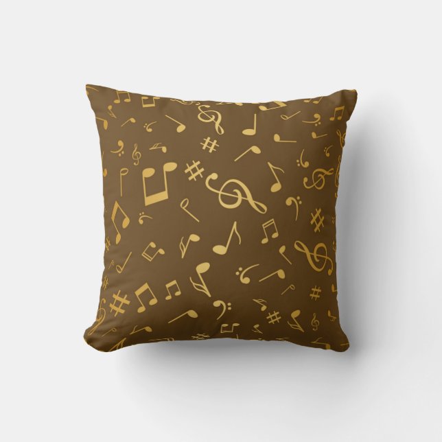 Almofada Padrão de música (Frente)