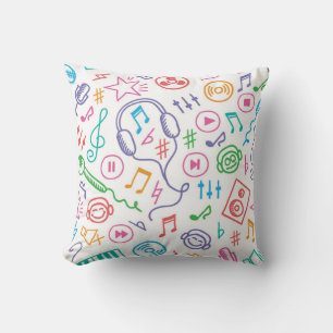 Almofada Padrão de música