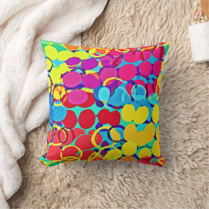 Almofada Padrão de Na moda e Espectro de Chic colorido