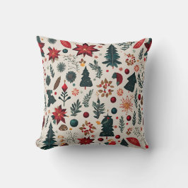 Almofada Padrão de Natal escandinavo