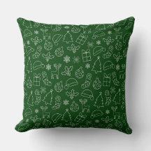 Padrão de Natal verde e branco do inverno