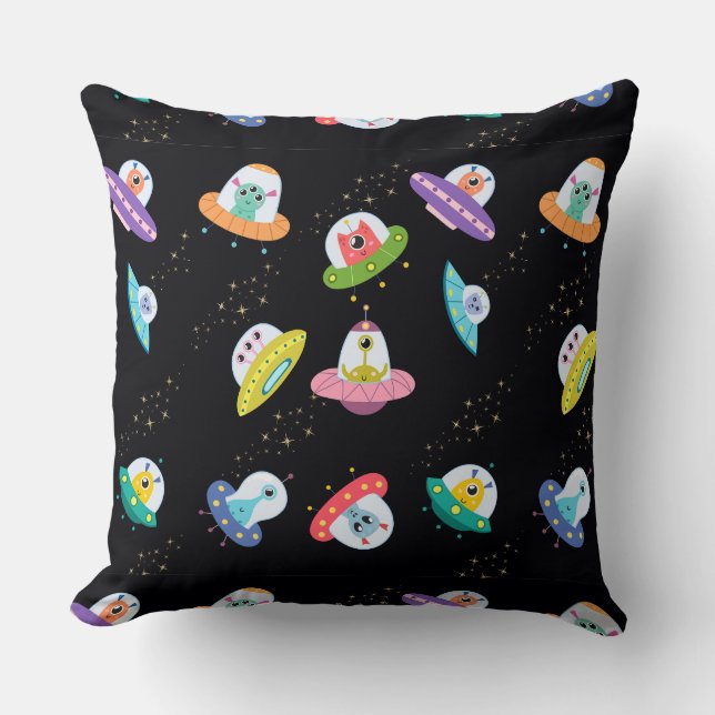 ALMOFADA PADRÃO DE NAVIOS OVNI (Frente)