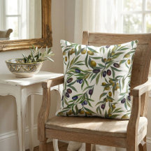 Padrão de oliveira em aguarela verde sage country 