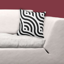 Padrão de Onda Branca Étnica Preto