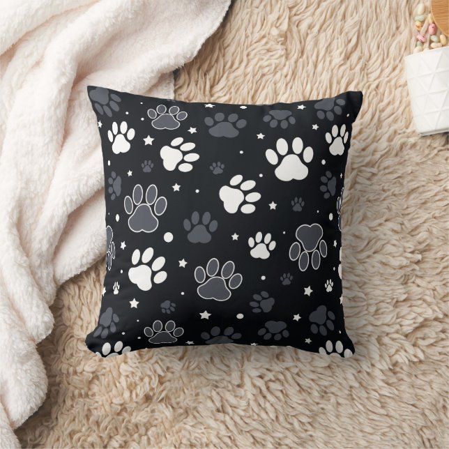 Almofada Padrão de Patas de Cachorro – Presente Divertido p (Cobertor)