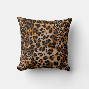 Almofada padrão de pele de animal onipresente de jaguar ch