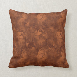 Almofada Padrão de pena de Abstrato de laranja carneliano