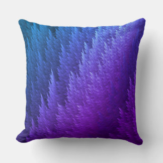 Almofada Padrão de Pena Tye Dye Azul Roxo