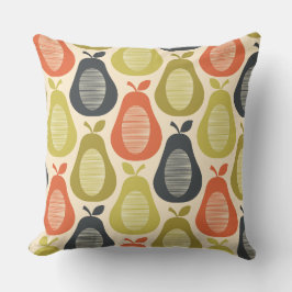 Almofada Padrão de Peras Escrivíveis Retroativas