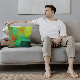 Almofada Padrão de pintura elegante e abstrato com cores me