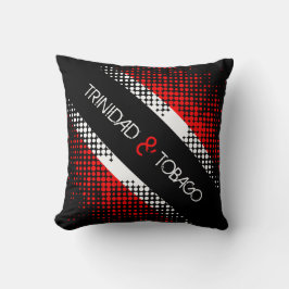 Almofada Padrão de Pontos de Trinidad e Tobago Abstrato com
