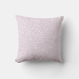 Almofada Padrão de Pontos Ditsy - Branco sobre Rosa Empolad