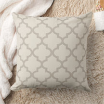 Padrão de Quatrefoil de Marrocos Moderno Beige